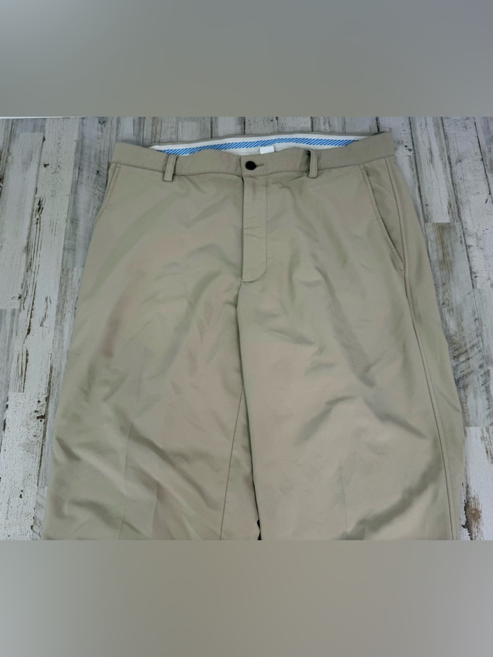 FootJoy Pants Mens 38x31 Beige Microfiber Stretch Dress Pants Golf Performance - Picture 3 of 11